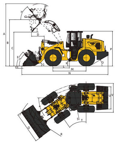 Lonking CDM843 - размеры и габариты