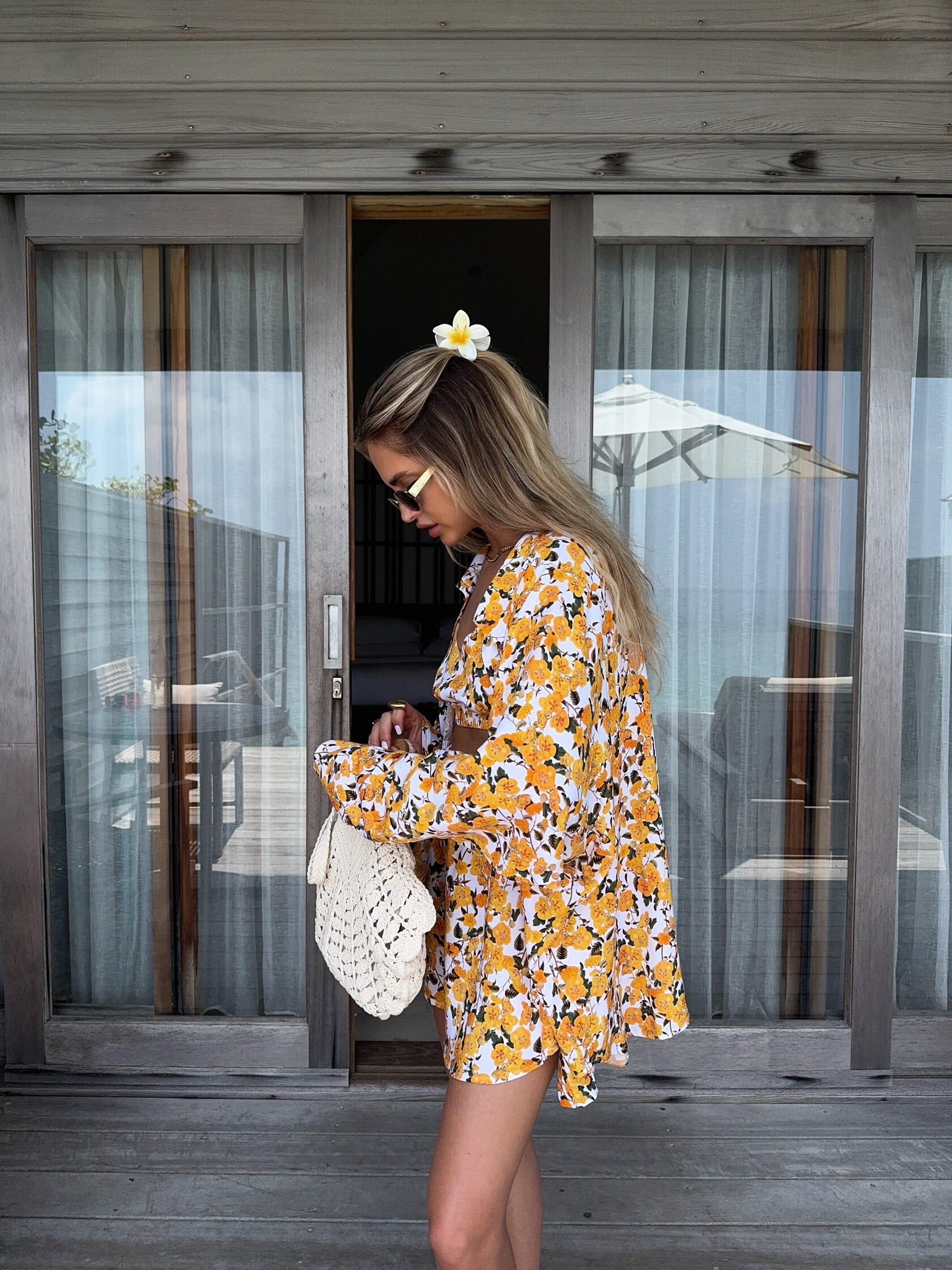 Костюм из 4 предметов Yellow flowers