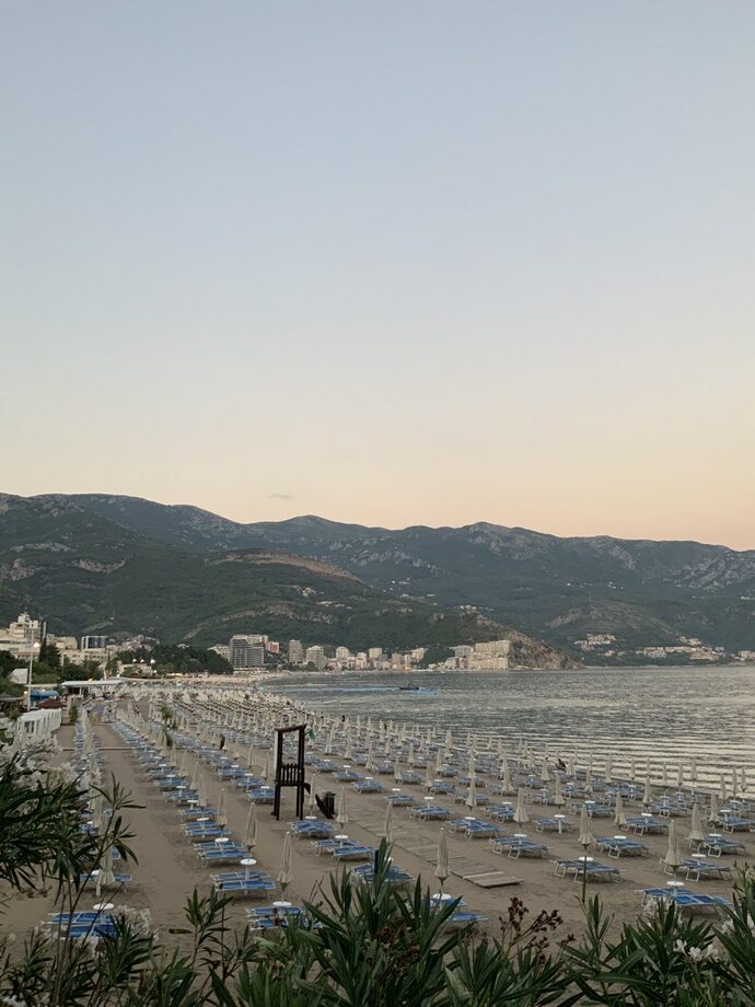 Becici beach