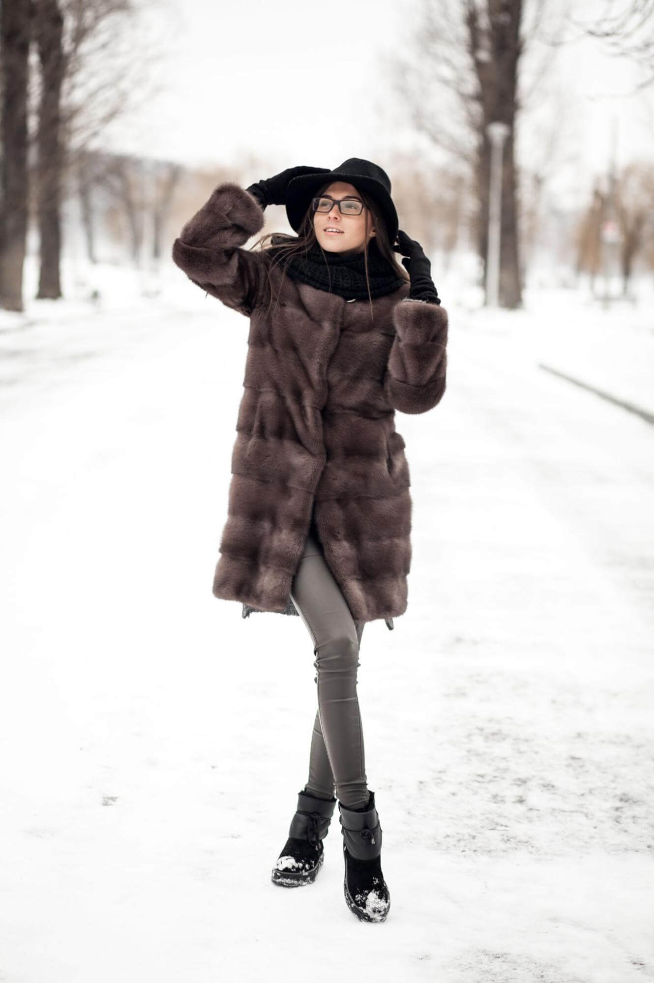 шуба норка под соболь