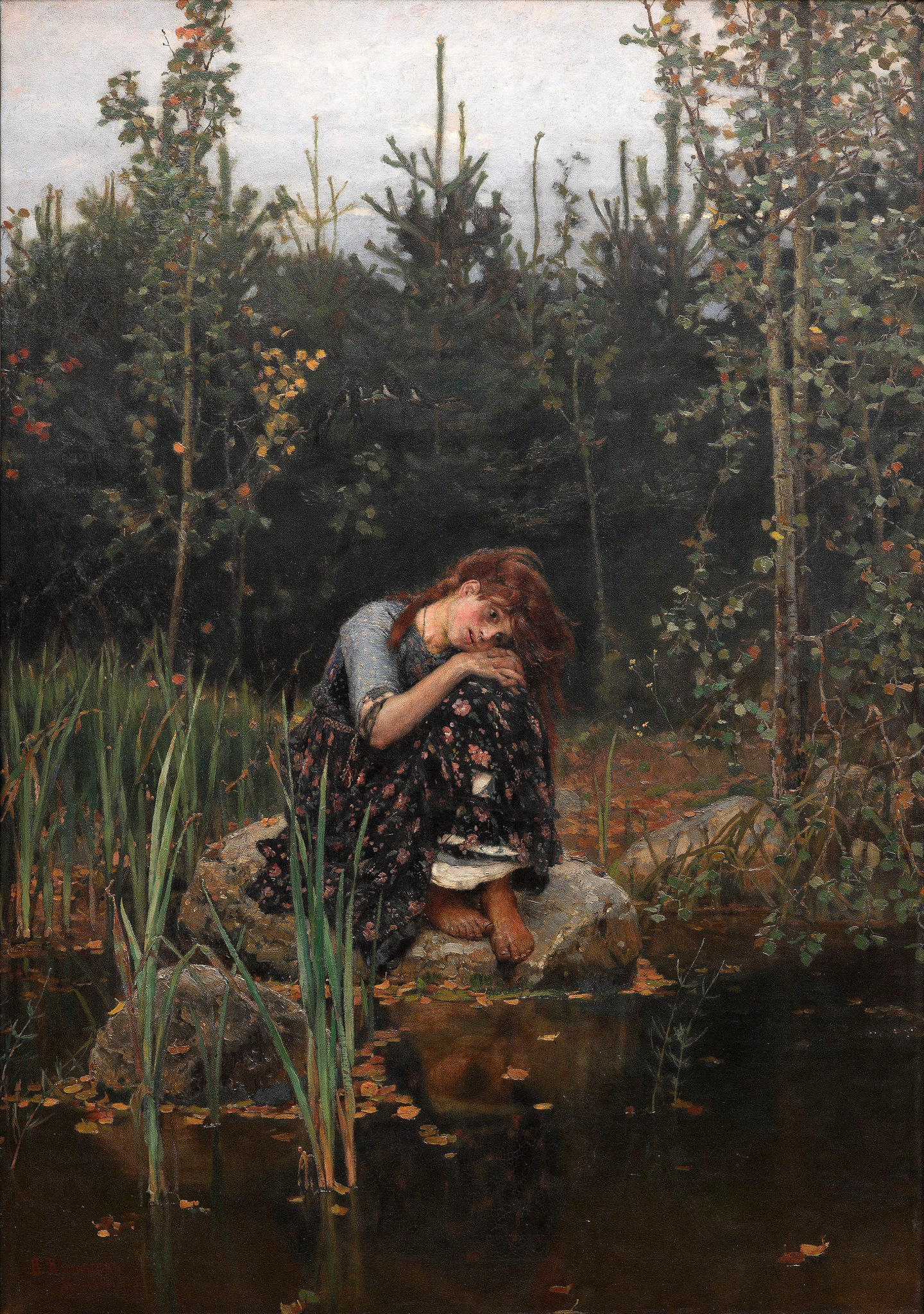 Виктор Васнецов Алёнушка. 1881 Холст, масло. 173 × 121 см Государственная Третьяковская галерея, Москва
