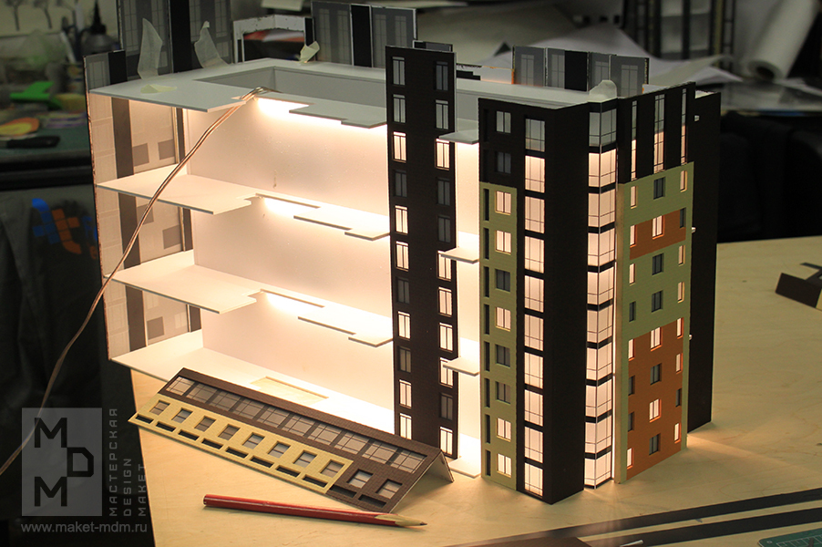 макет жилого комплекса