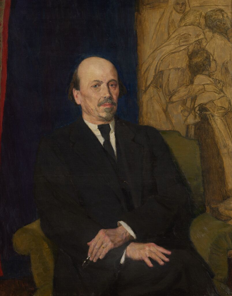 Виктор Васнецов. Портрет Нестерова Михаила Васильевича, 1926. Холст, масло 105 x 83,5 см. Государственная Третьяковская галерея. Москва. Экспонируется в музее Виктора Васнецова.