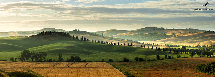Fog in Tuscany, morning photography