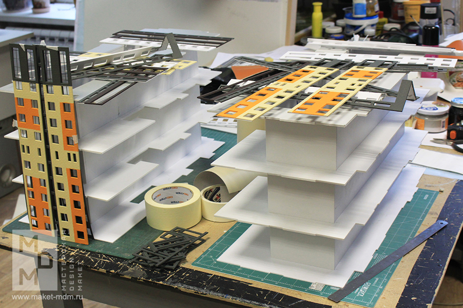 макет жилого комплекса
