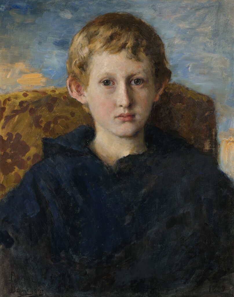 Виктор Васнецов. Портрет Б.В. Васнецова, 1889. Холст, масло 59,2 x 47,5 см. Государственная Третьяковская галерея. Москва.