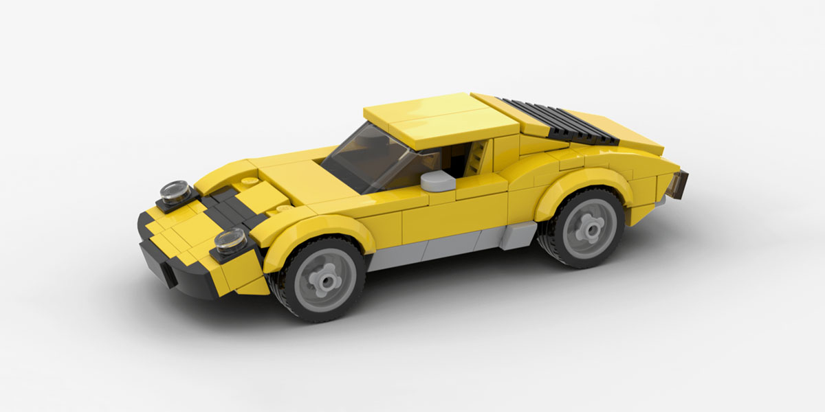 LEGO самоделка: Lamborghini Miura (рис. 1)