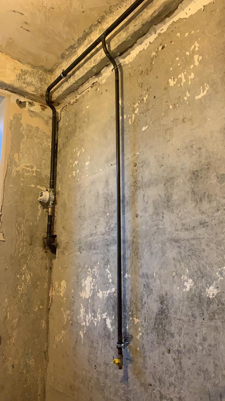 замена газовой трубы