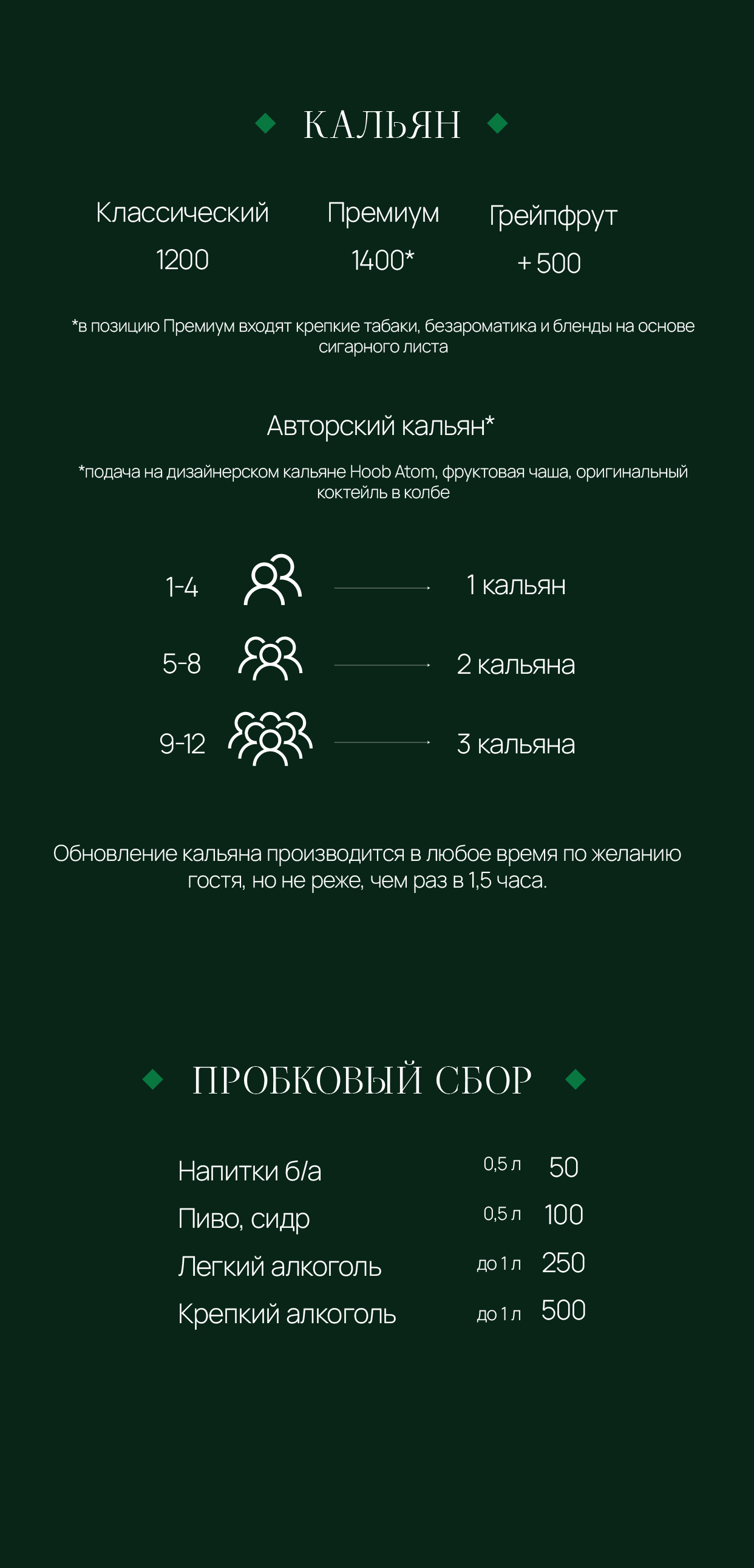 Меню