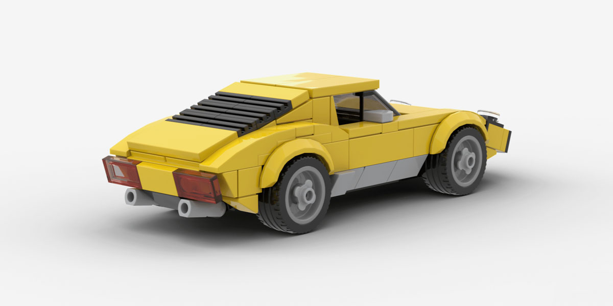 LEGO самоделка: Lamborghini Miura (рис. 2)