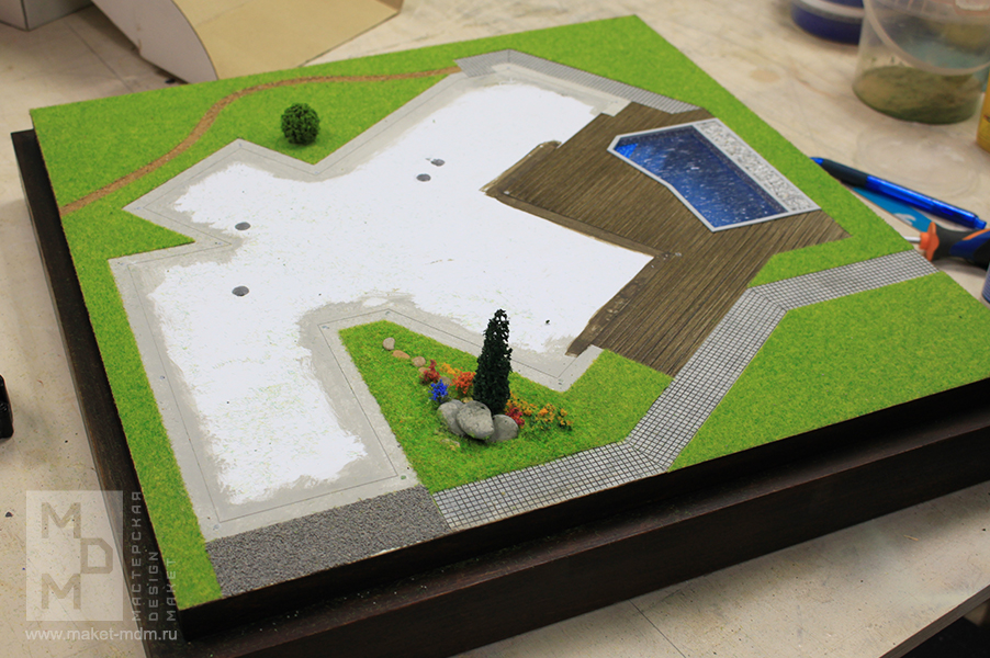 макет частного дома