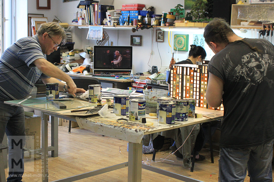 макет жилого комплекса