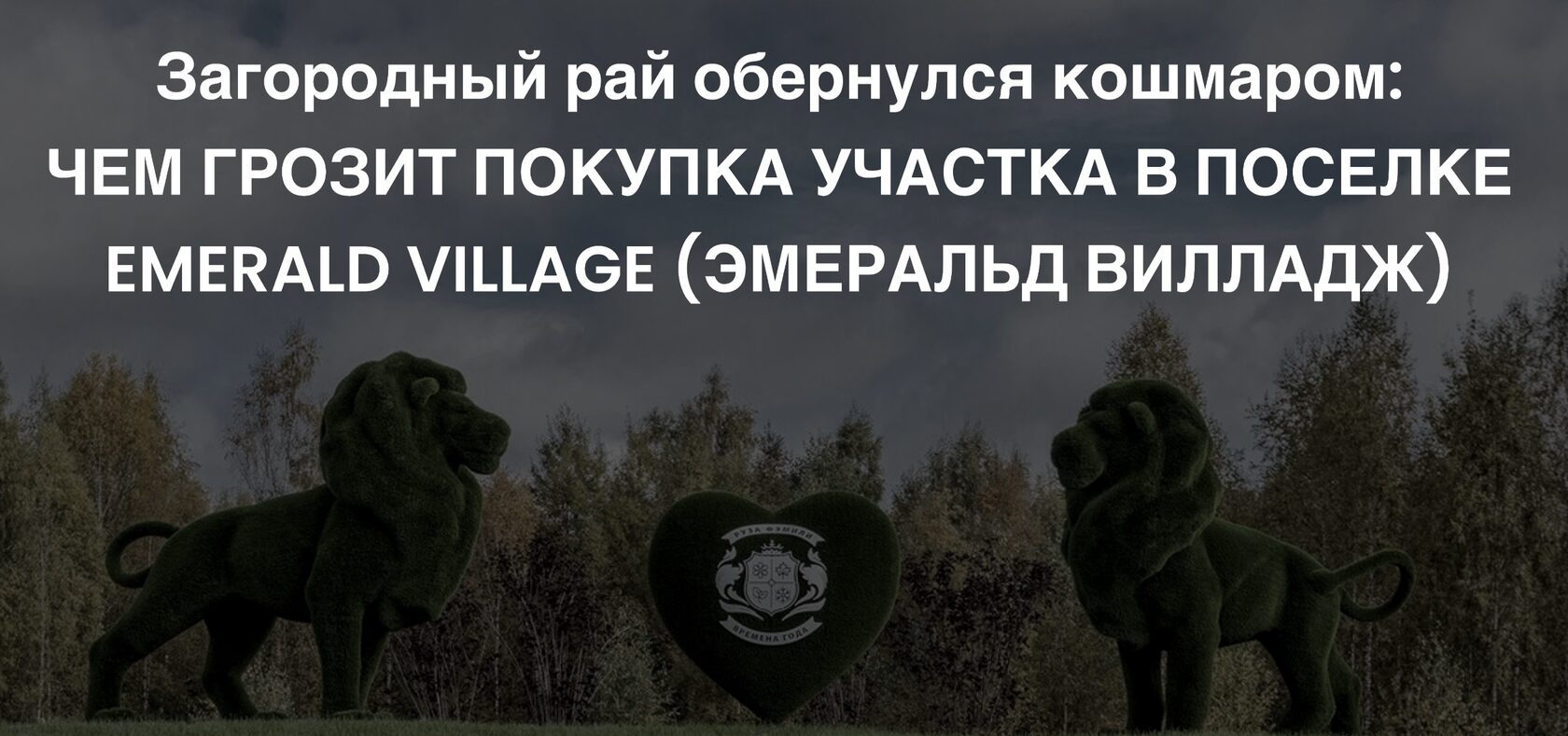 Проблемы КП Emerald Village - криминальная хроника или как купить дом в  Эмеральд Вилладж у мошенника Юрия Королева