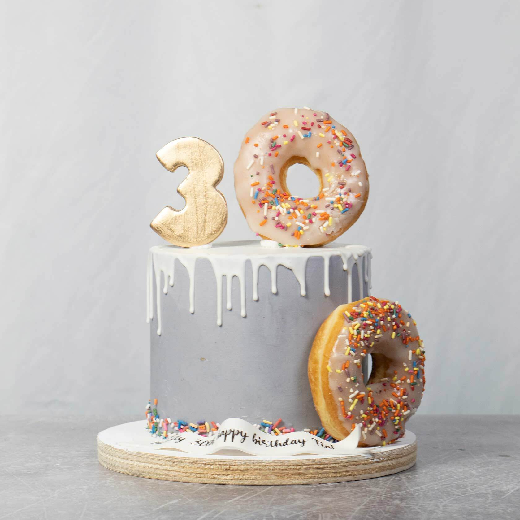 18th Birthday Donut Chocolate Drip Cake | Susie's Cakes