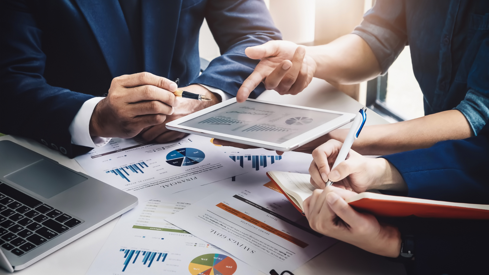 People receiving debt consultancy services as they work on startup funding.