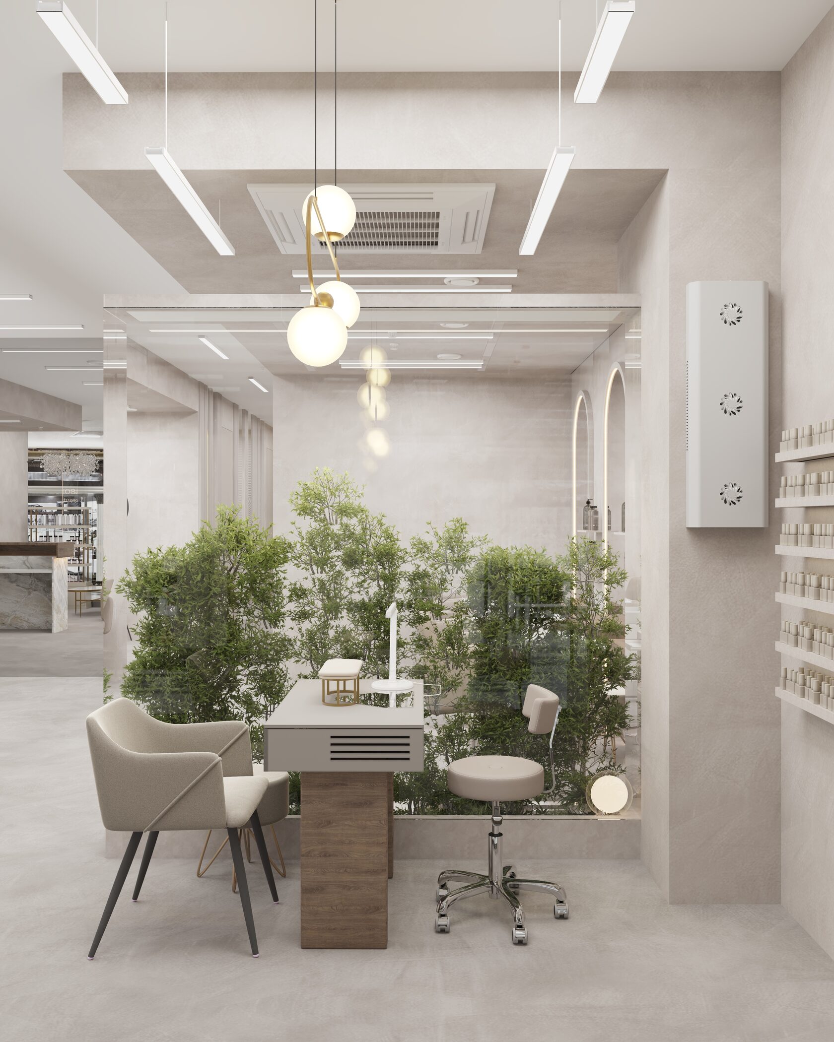 Салон красоты Сезоны 125м2, г. Москва | Портфолио студии дизайна Dream ...