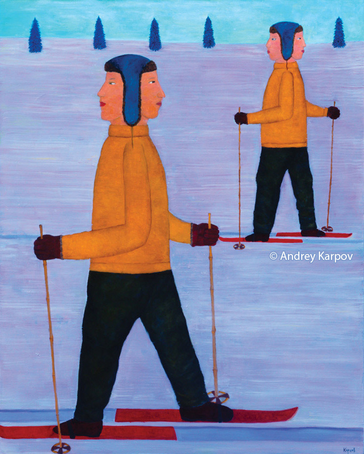 Андрей Карпов. Лыжники