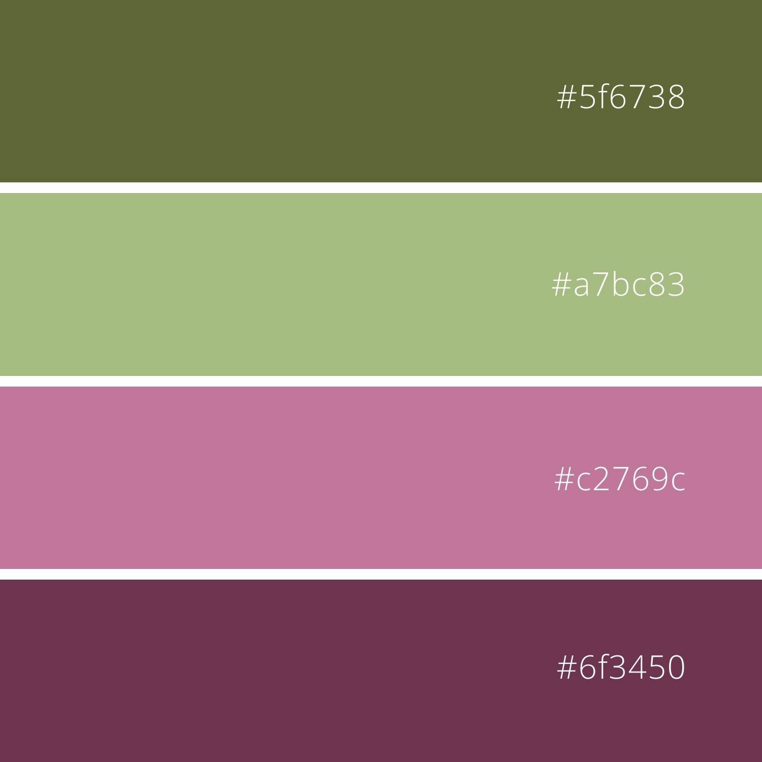 Mangosteen colour palette