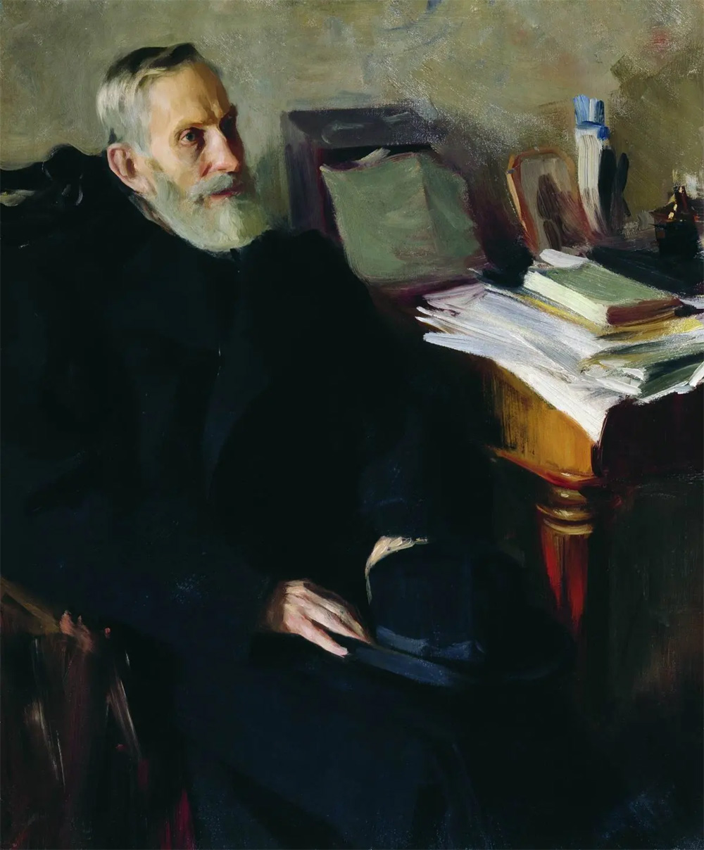 Б. М. Кустодиев. Портрет Степана Лукича Никольского, дяди художника, 1901. Холст, масло 111×92 см. Астраханская государственная картинная галерея им. П.М. Догадина, Астрахань