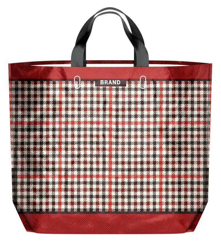 large checked laundry bolsas