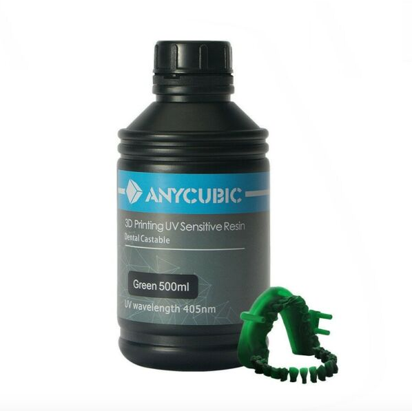 Выжигание фотополимера Anycubic Dental Resin