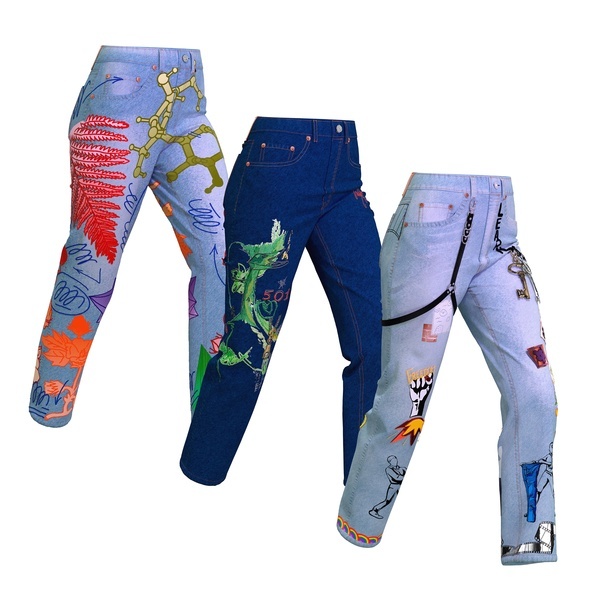 Коллекция цифровых джинс Levi's с принтами от художников
