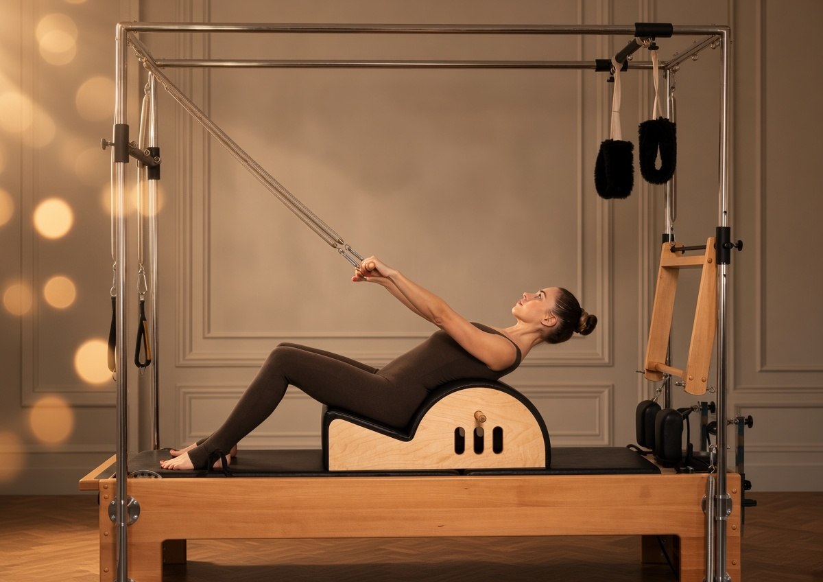 Пилатес на реформере в студии Pilates Moon