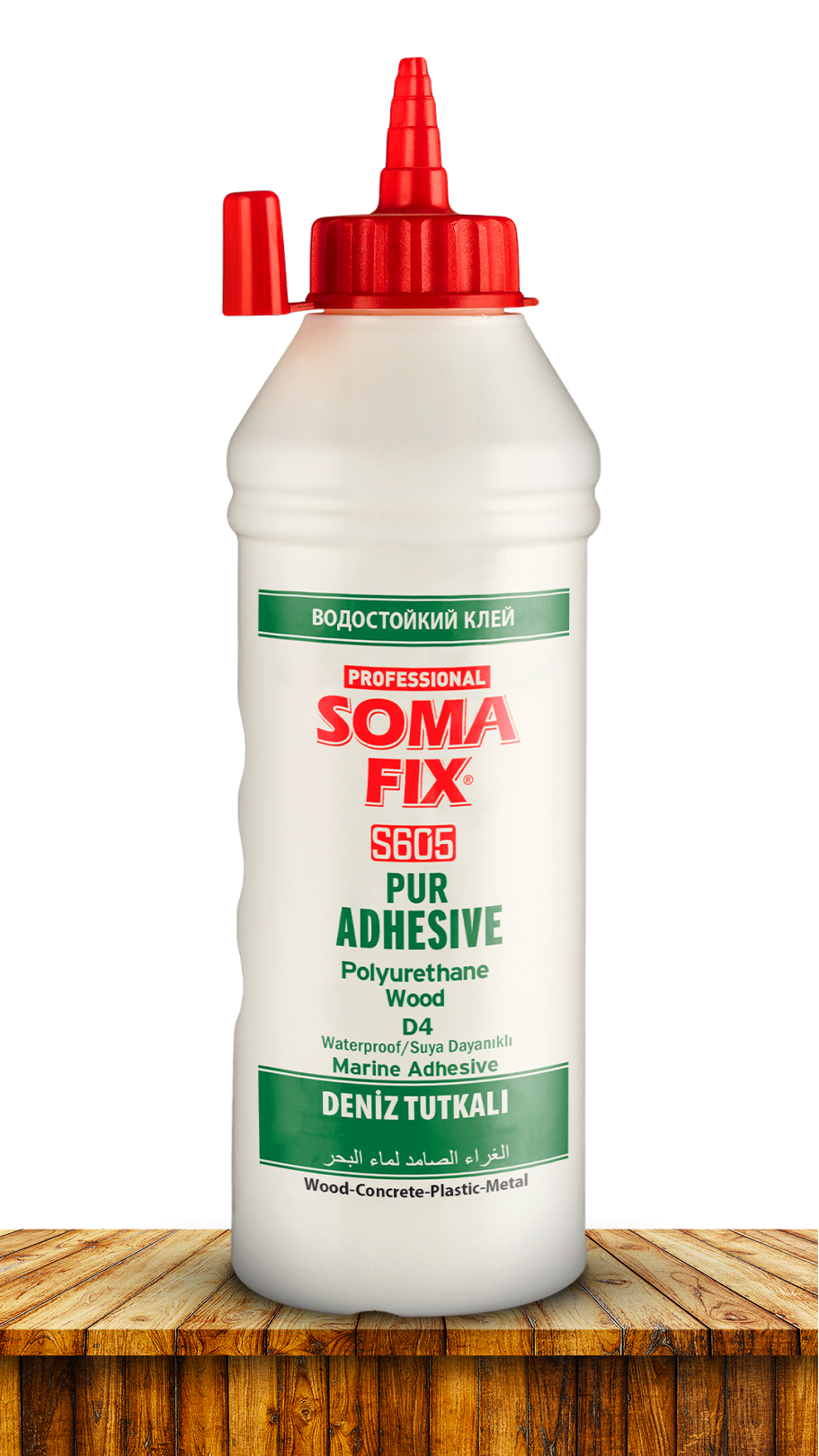 Водостойкий клей на полиуретановой основе D4 SOMA FIX, 500 г, прозрачный S604. Купить от производителя по отличной цене