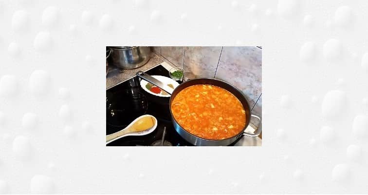 Приготовление томатного супа с консервированной фасолью: шаг 7