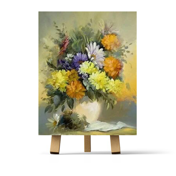Мастер класс по живописи маслом «Цветы на контрастном фоне»