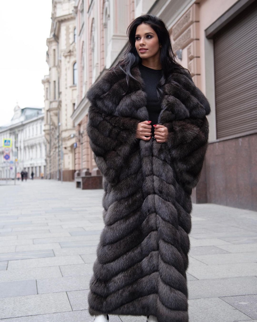 соболиная длинная шуба цена