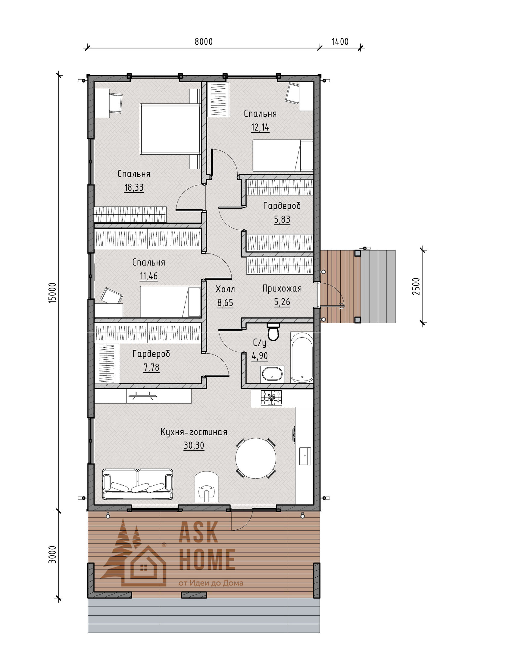 Каталог домокомплектов THERMOWOOD