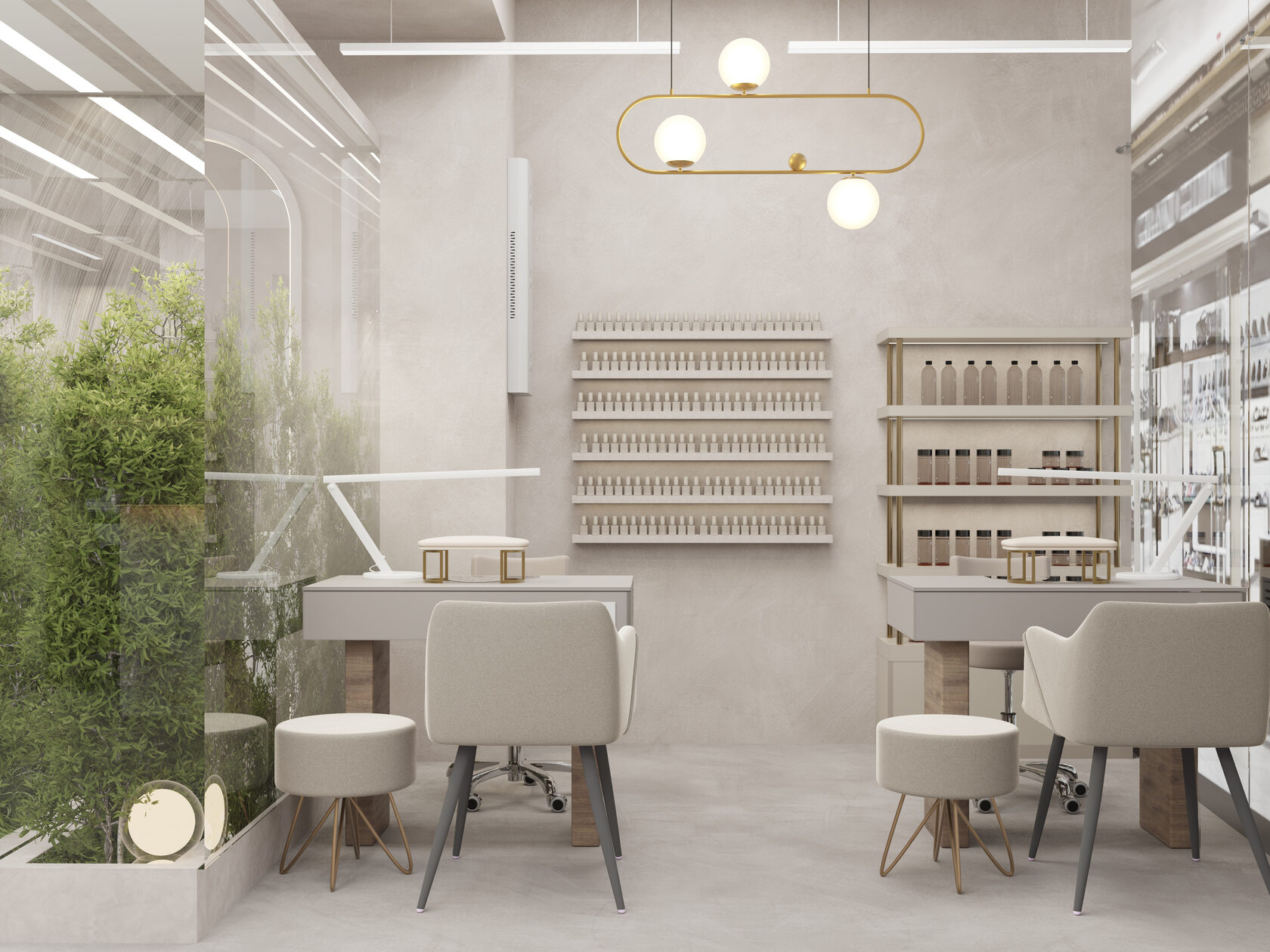 Салон красоты Сезоны 125м2, г. Москва | Портфолио студии дизайна Dream ...