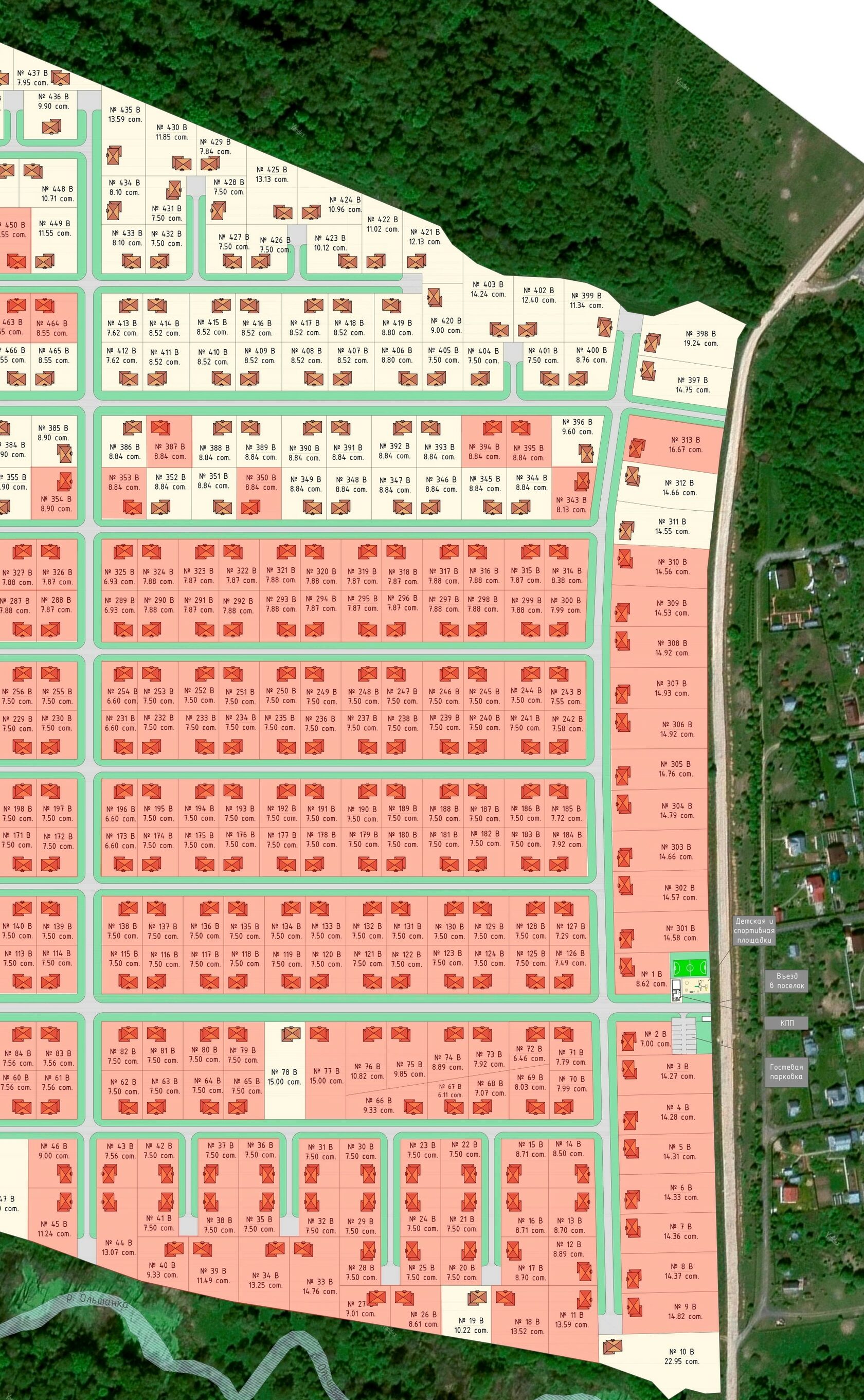 Генплан Никольское. Верхняя территория