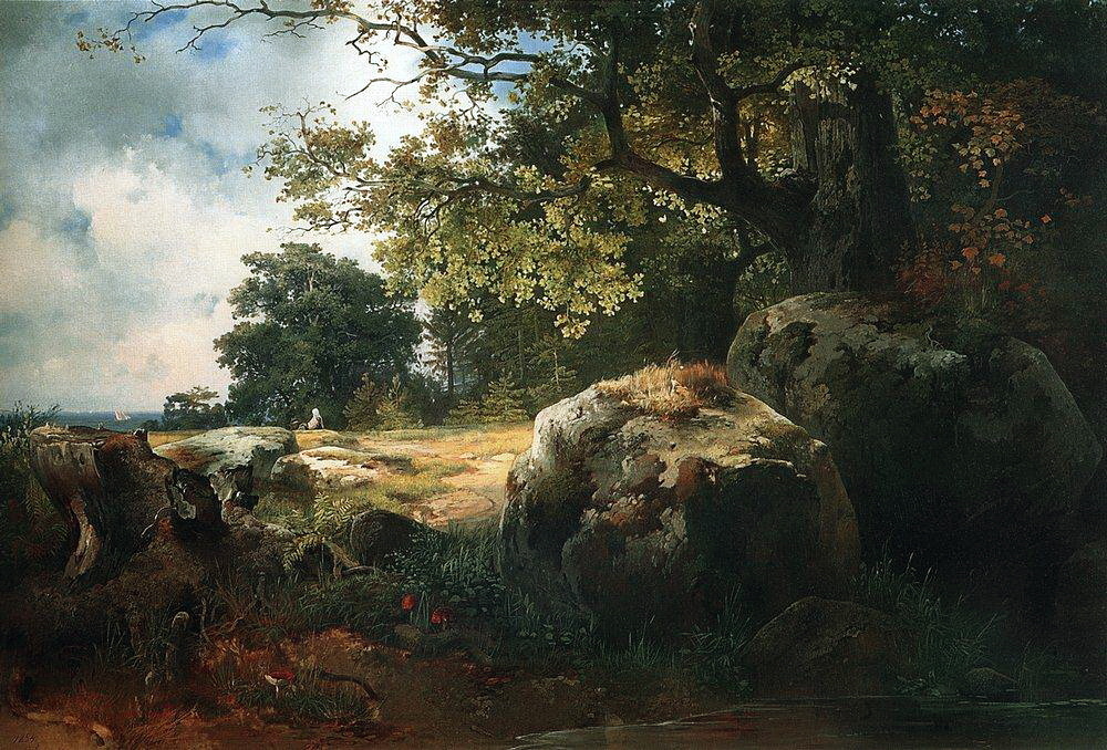 Алексей Саврасов. Вид в окрестностях Ораниенбаума. 1854. Холст, масло. 78 × 118 см. Государственная Третьяковская галерея, Москва