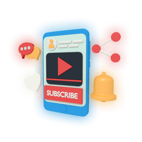 видео, кнопка подписаться, лайк, уведомление, телефон