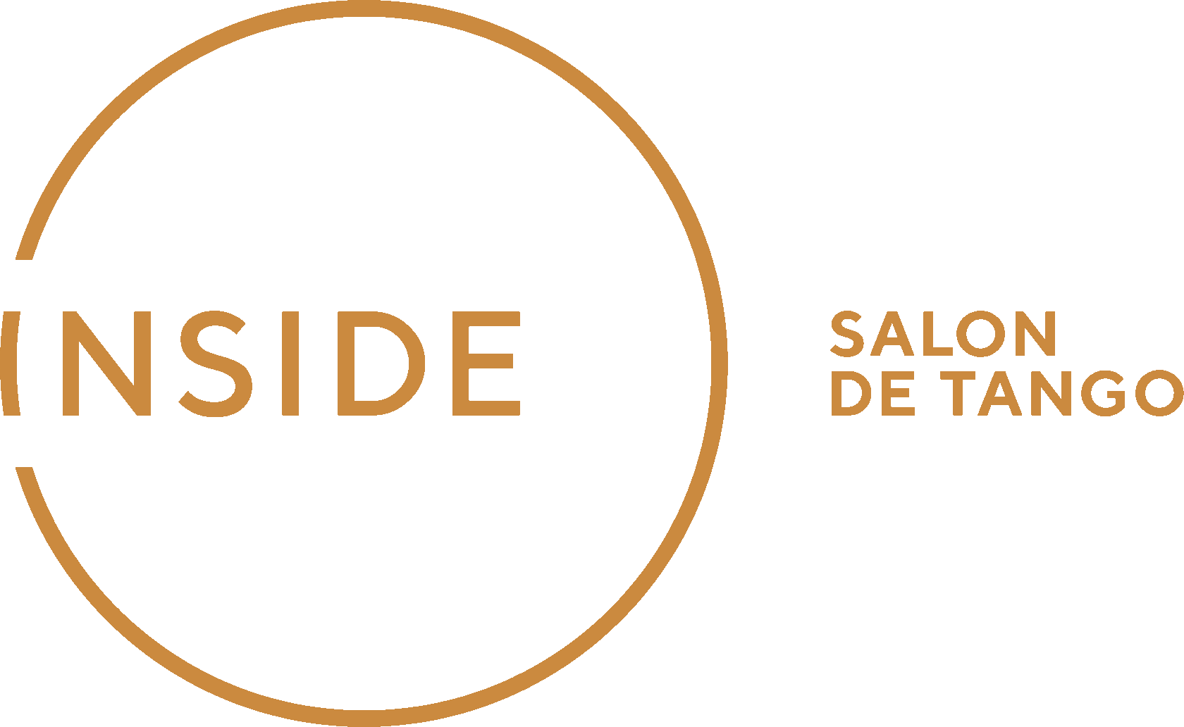 Inside salon de tango.