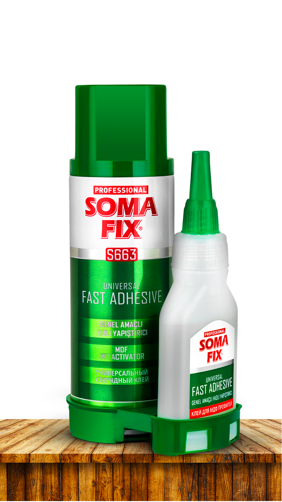 Клей-активатор SOMA FIX быстрого склеивания 400 мл + 100 мл S665. Купить от производителя по отличной цене