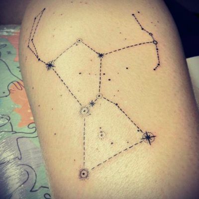 Оригинальные татуировки созвездий