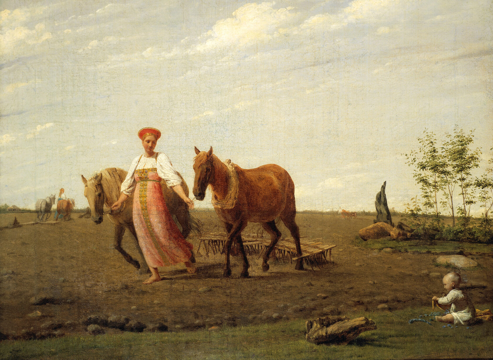 А.Г. Венецианов. На пашне. Весна. 1820-е годы