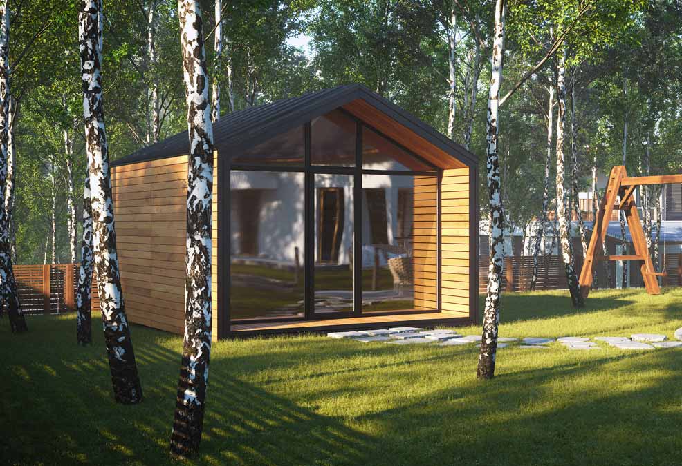 Беседка в амбарном стиле