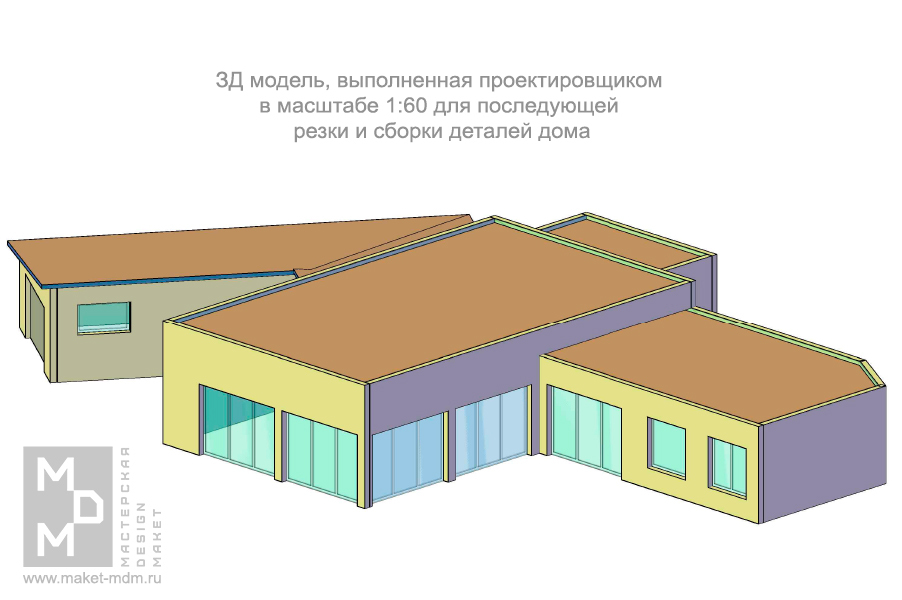 макет частного дома