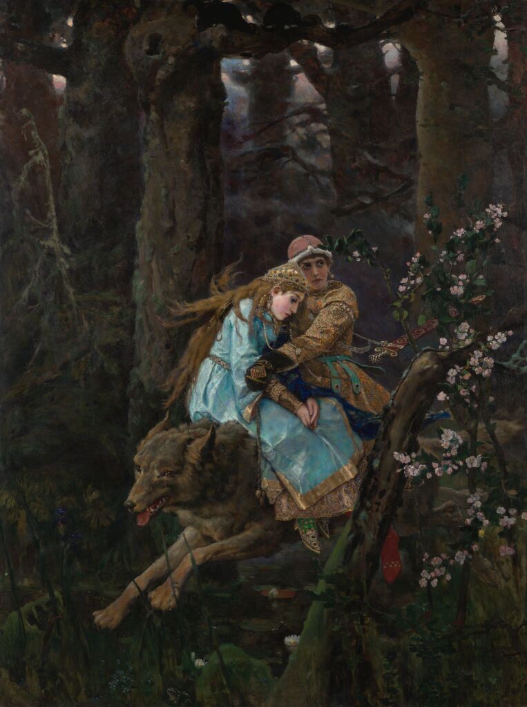 Виктор Васнецов. Иван-царевич на Сером Волке, 1889. Холст, масло 252 x 187,5 см. Государственная Третьяковская галерея. Москва.