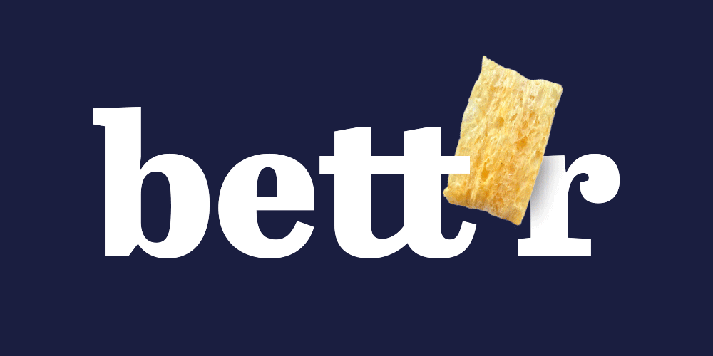 Bett'r, brand name, logo, design, design concept, design packaging